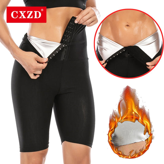 CXZD Body Shaper Pants Sauna Shapers Hot Sweat Sauna Effect Slimming Pants Fitness Shapewear Workout Gym Leggings Fitness Pants