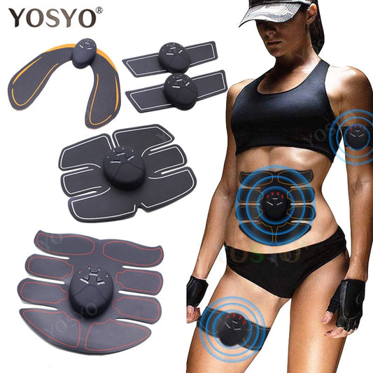 EMS Muscle Stimulator Trainer Smart Fitness Abdominal Training Electric Body Weight Loss Slimming Device